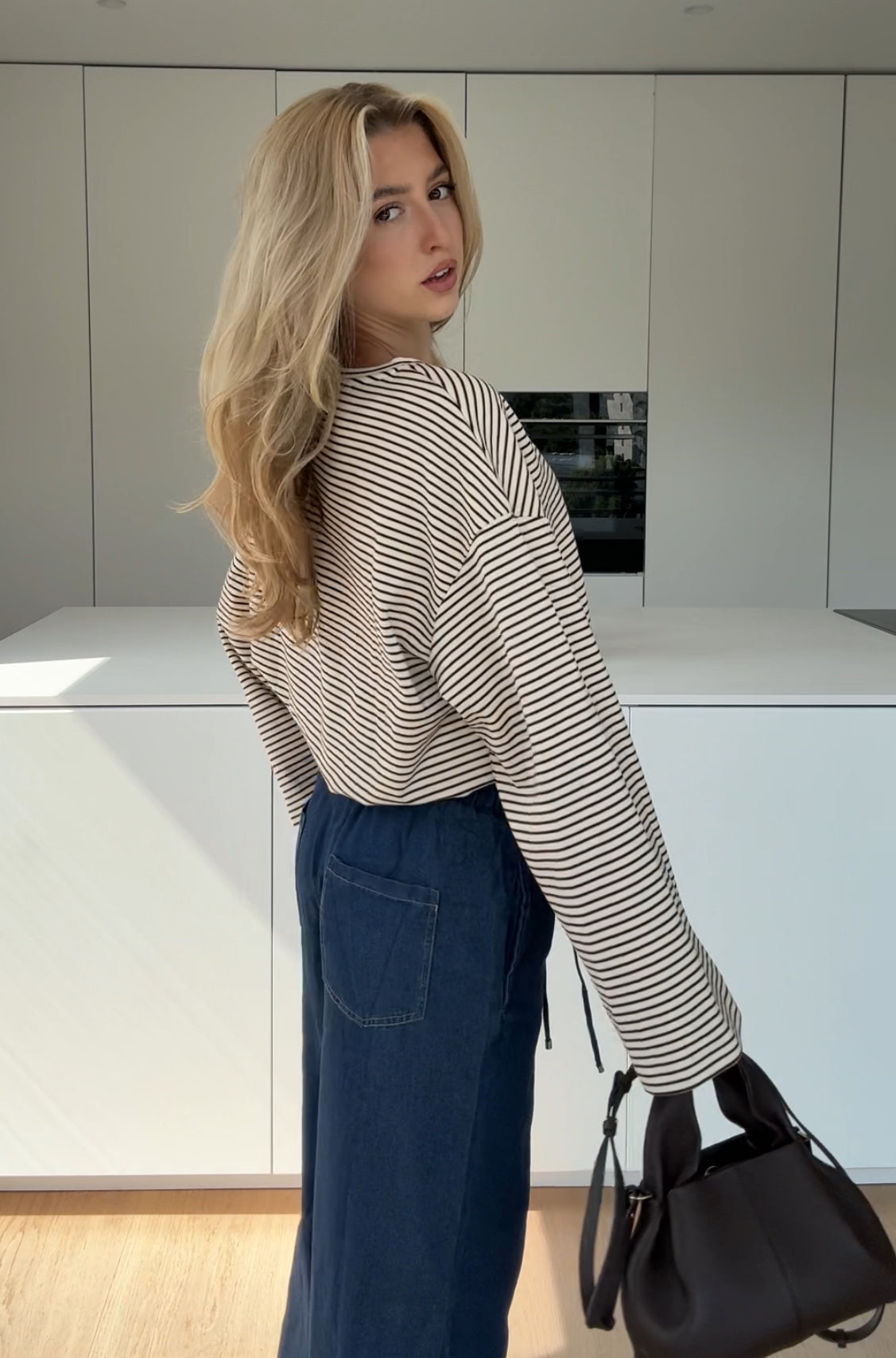 STRIPED LONGSLEEVE BROWN