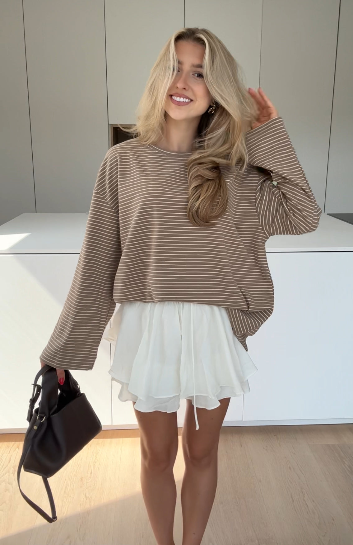 STRIPED LONGSLEEVE BROWN