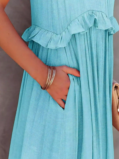 Mabel - Ruffle Breeze Maxi Dress